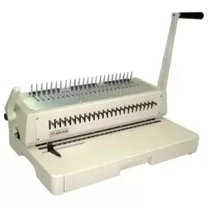 Atlas Plastic Comb Binding Machine, White