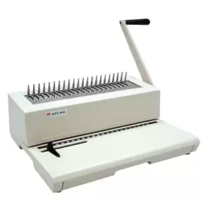 Atlas Plastic Comb Binding Machine - White